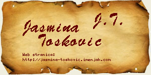 Jasmina Tošković vizit kartica